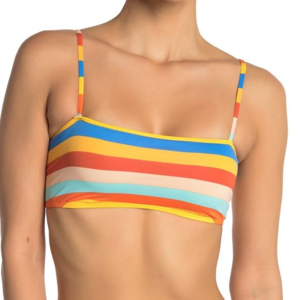 NWOT The Bikini Lab Palm Bandeau Bikini Top